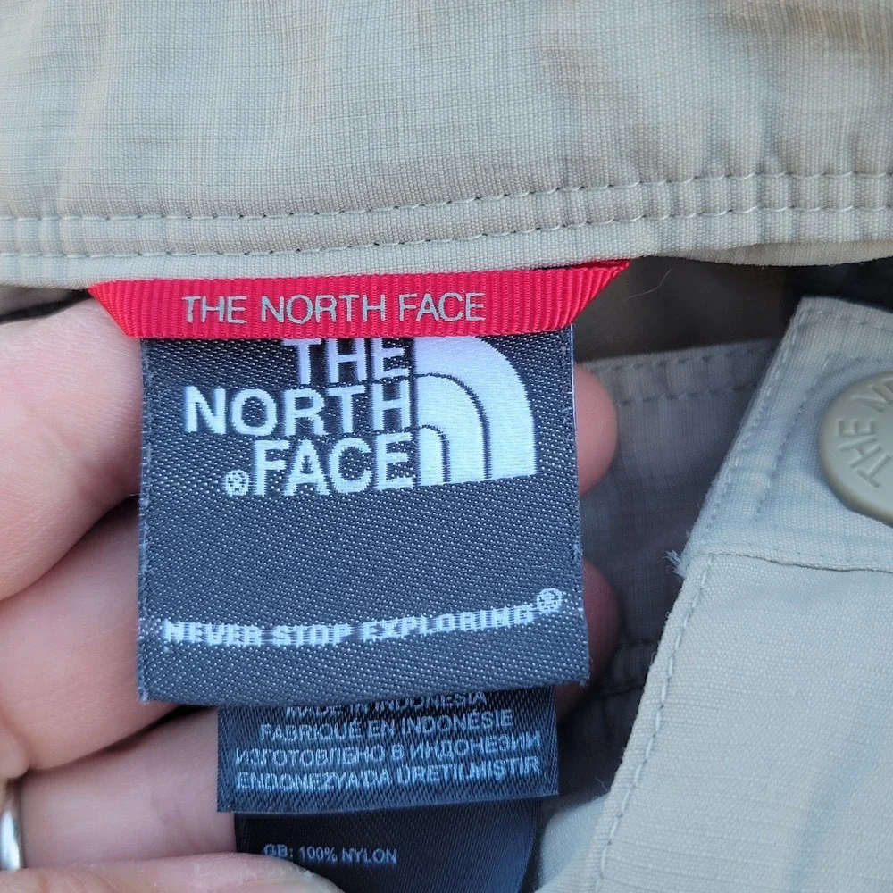 North Face Horizon Peak Cargo Pants Sz XL Khaki Ripstop Hiking Outdoor Camping